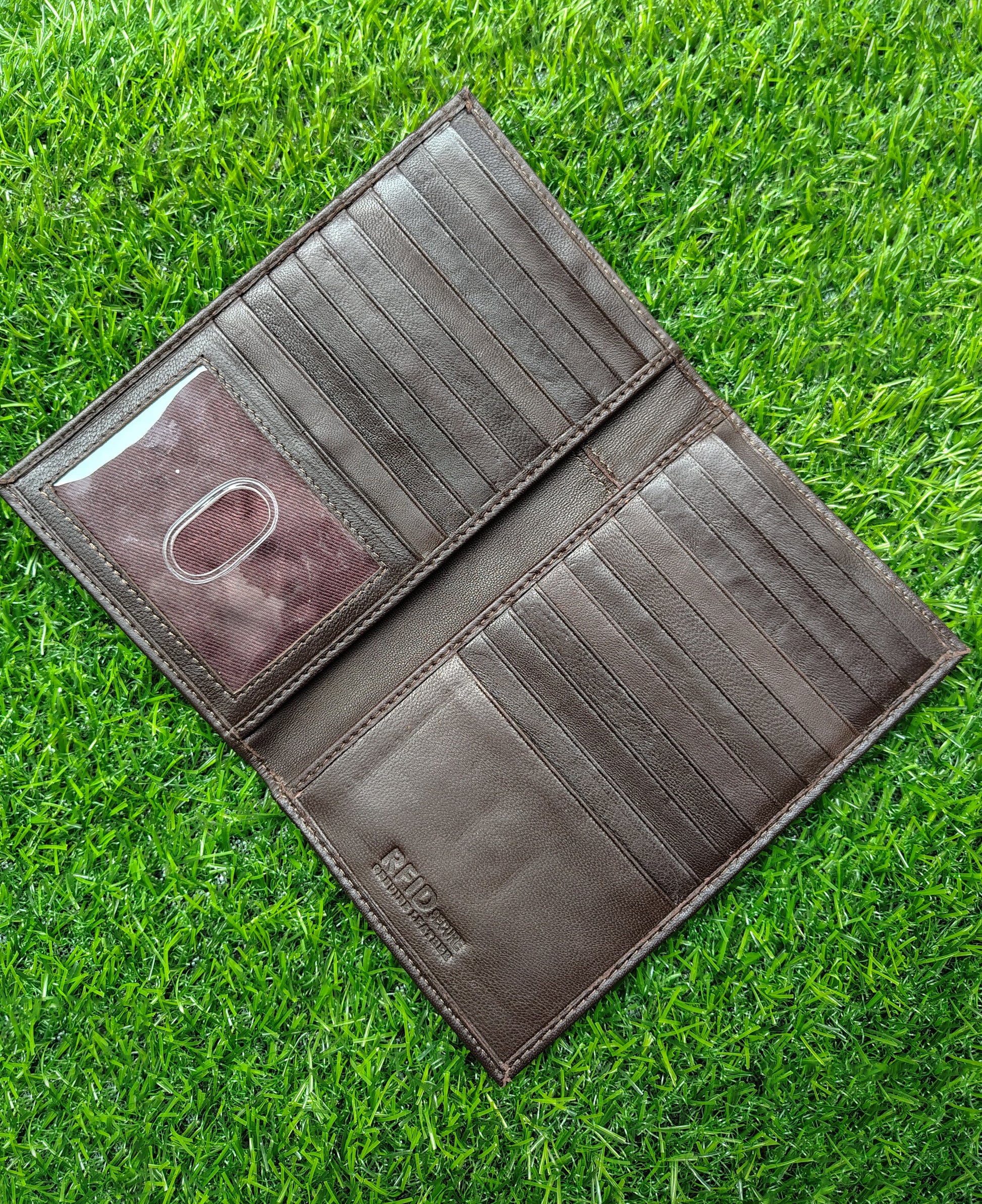 Slim Checkbook Cover with Pen Holder