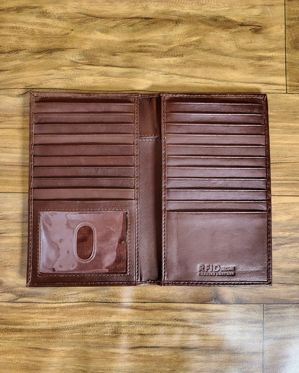 Slim Checkbook Cover with Pen Holder
