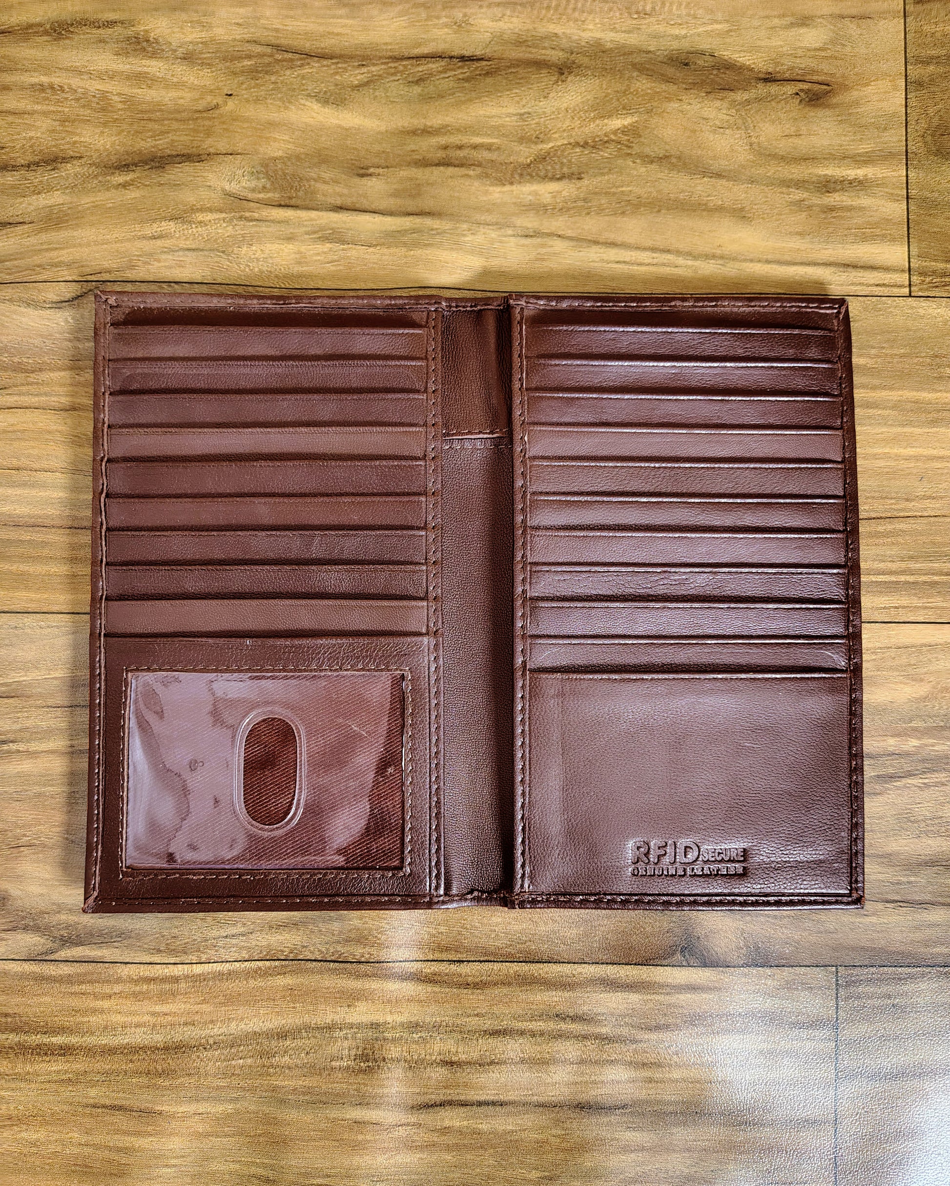 Slim Checkbook Cover with Pen Holder