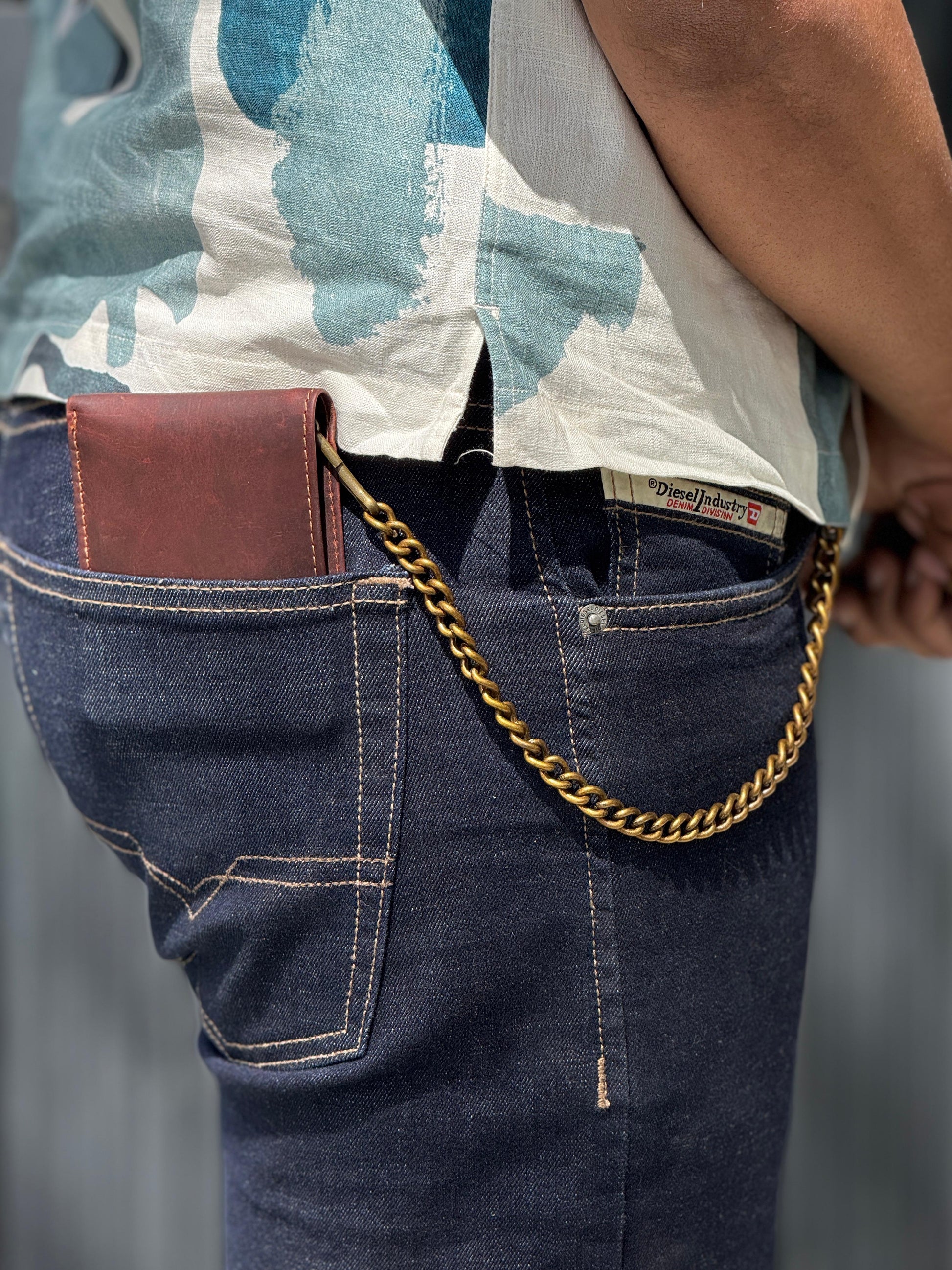 Bifold Biker Vintage Hunter Chain Wallet