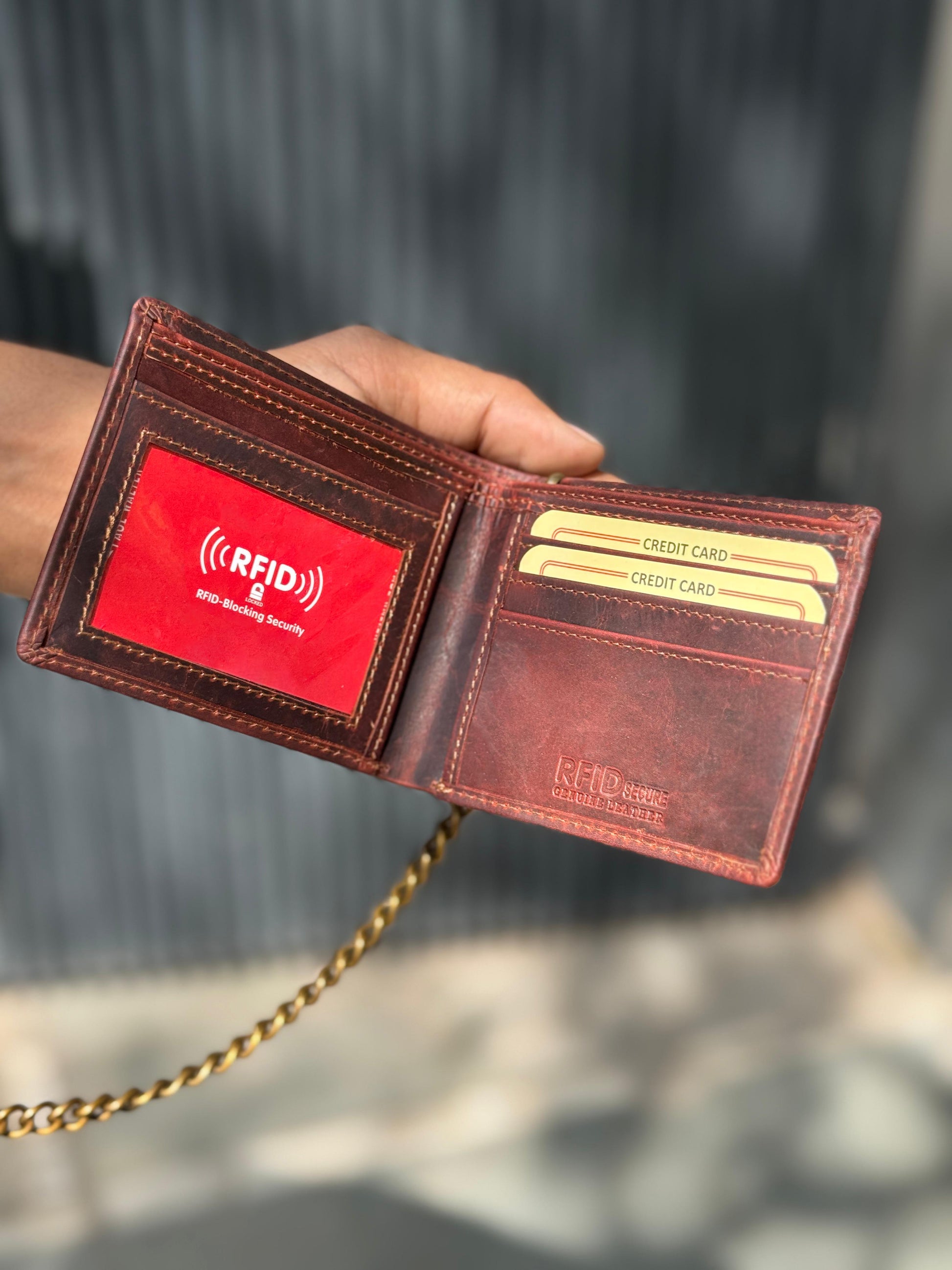 Bifold Biker Vintage Hunter Chain Wallet