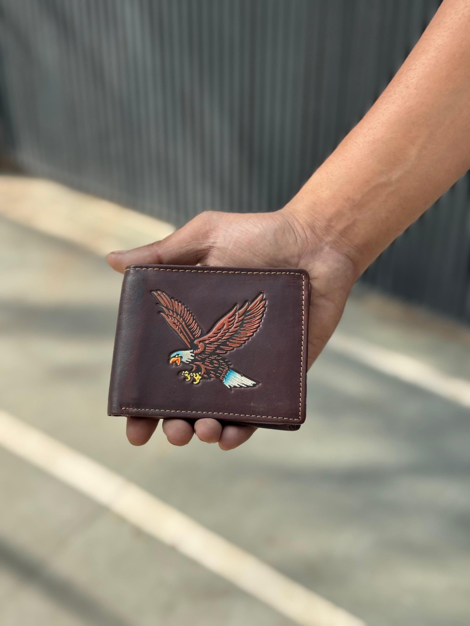 Eagle Embossed Vintage Bifold Wallet