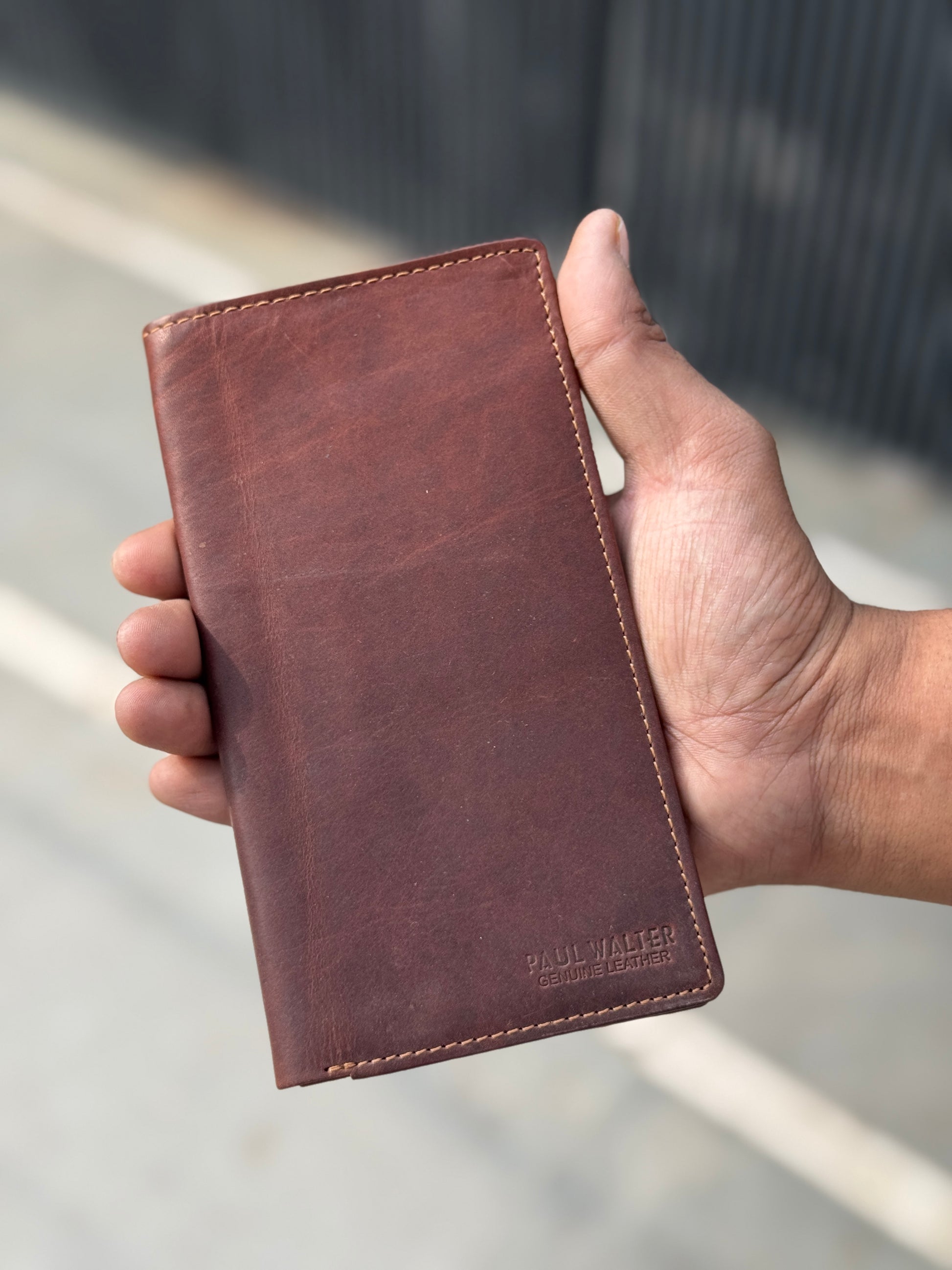 Slim Vintage Checkbook Cover