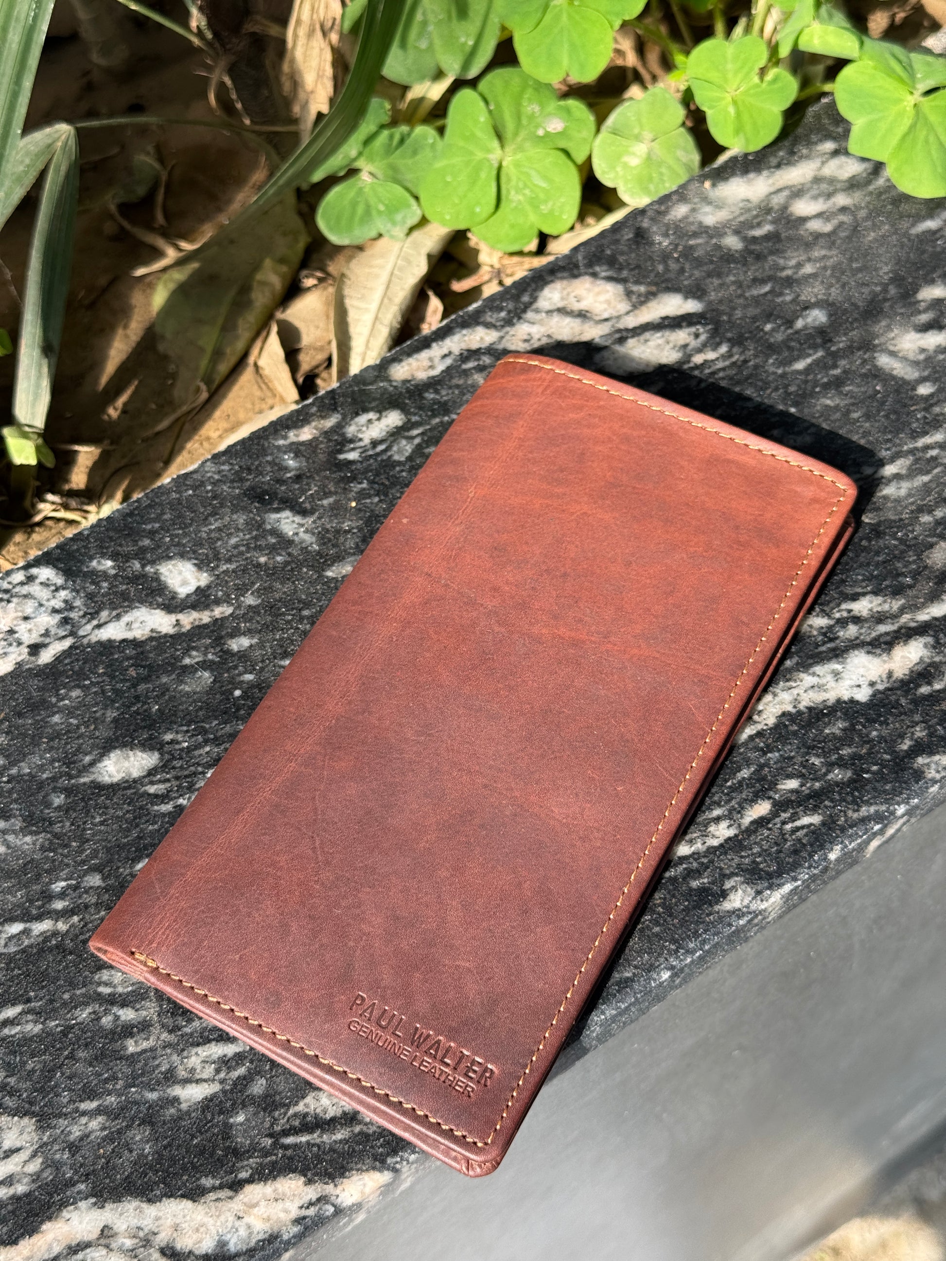 Slim Vintage Checkbook Cover