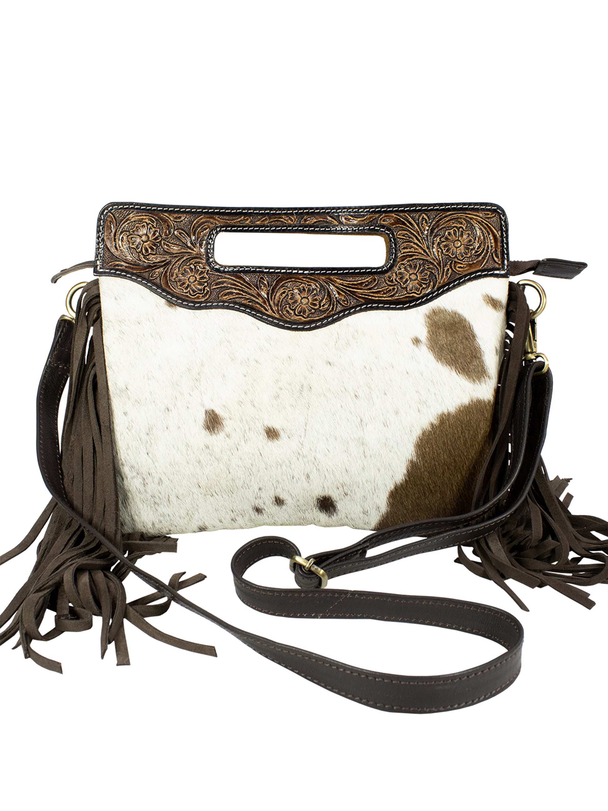 Western Classic Hand Tooled Shoulder Bag