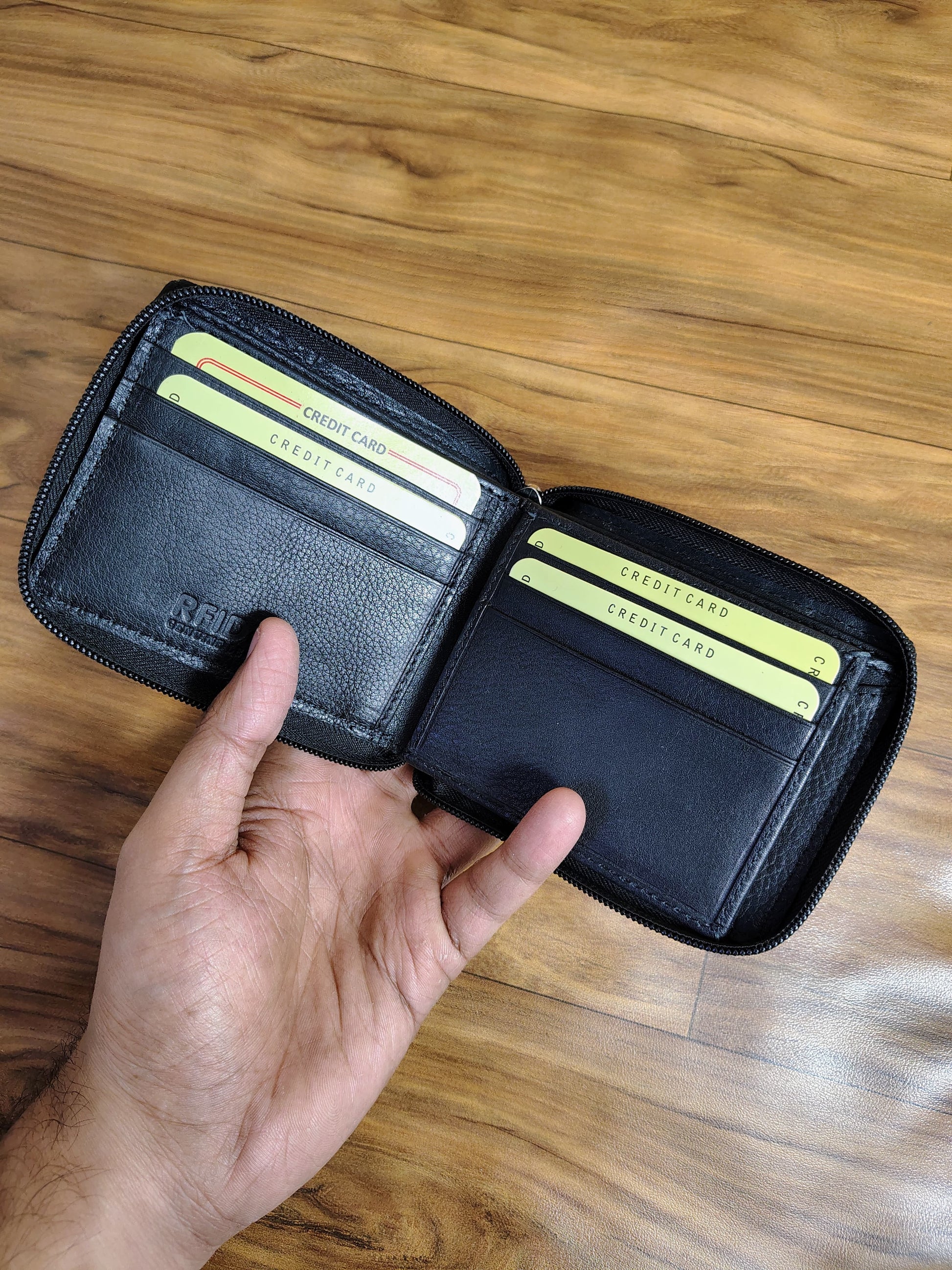 Zipper Wallet with Flap