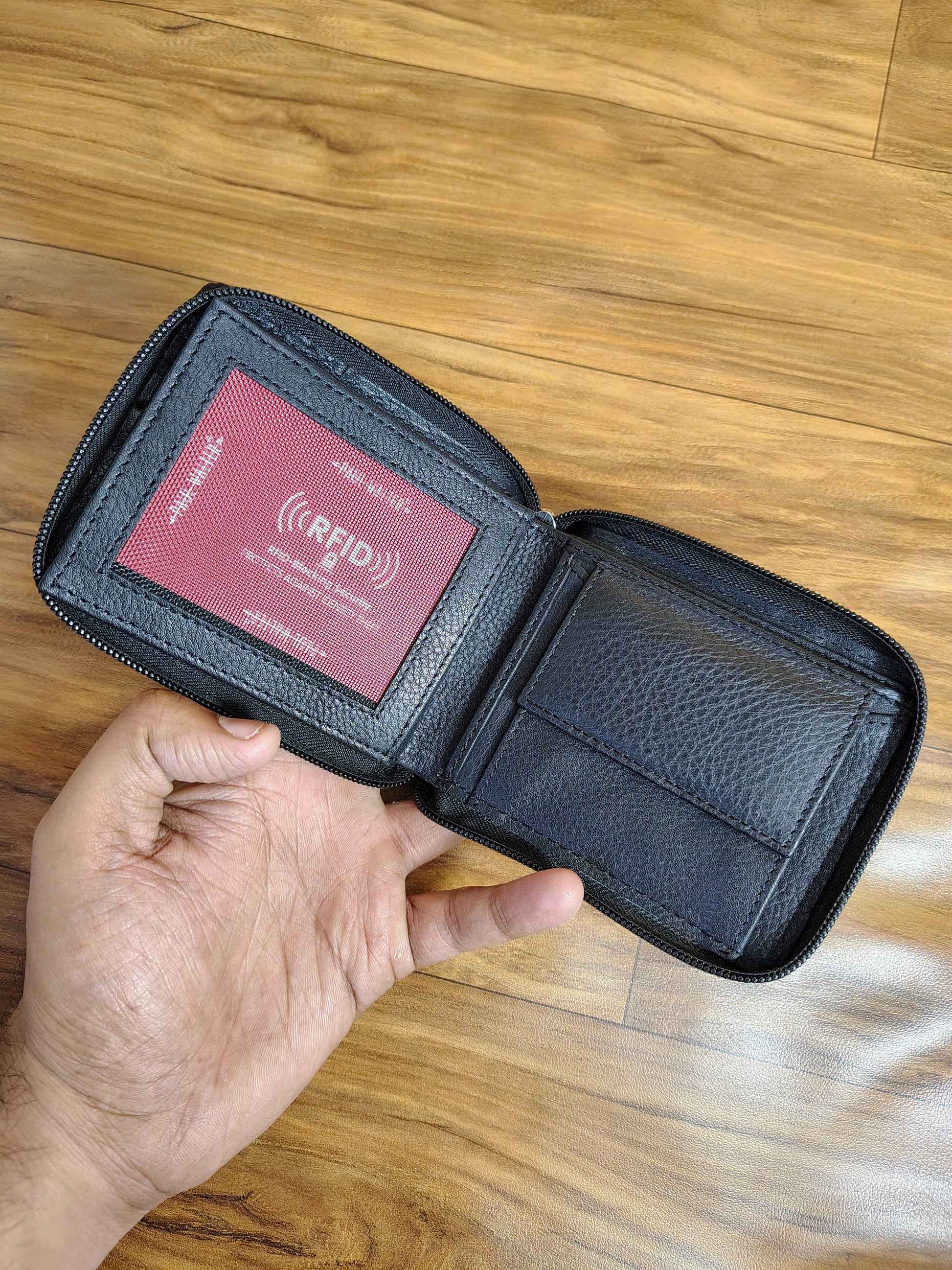 Zipper Wallet with Flap