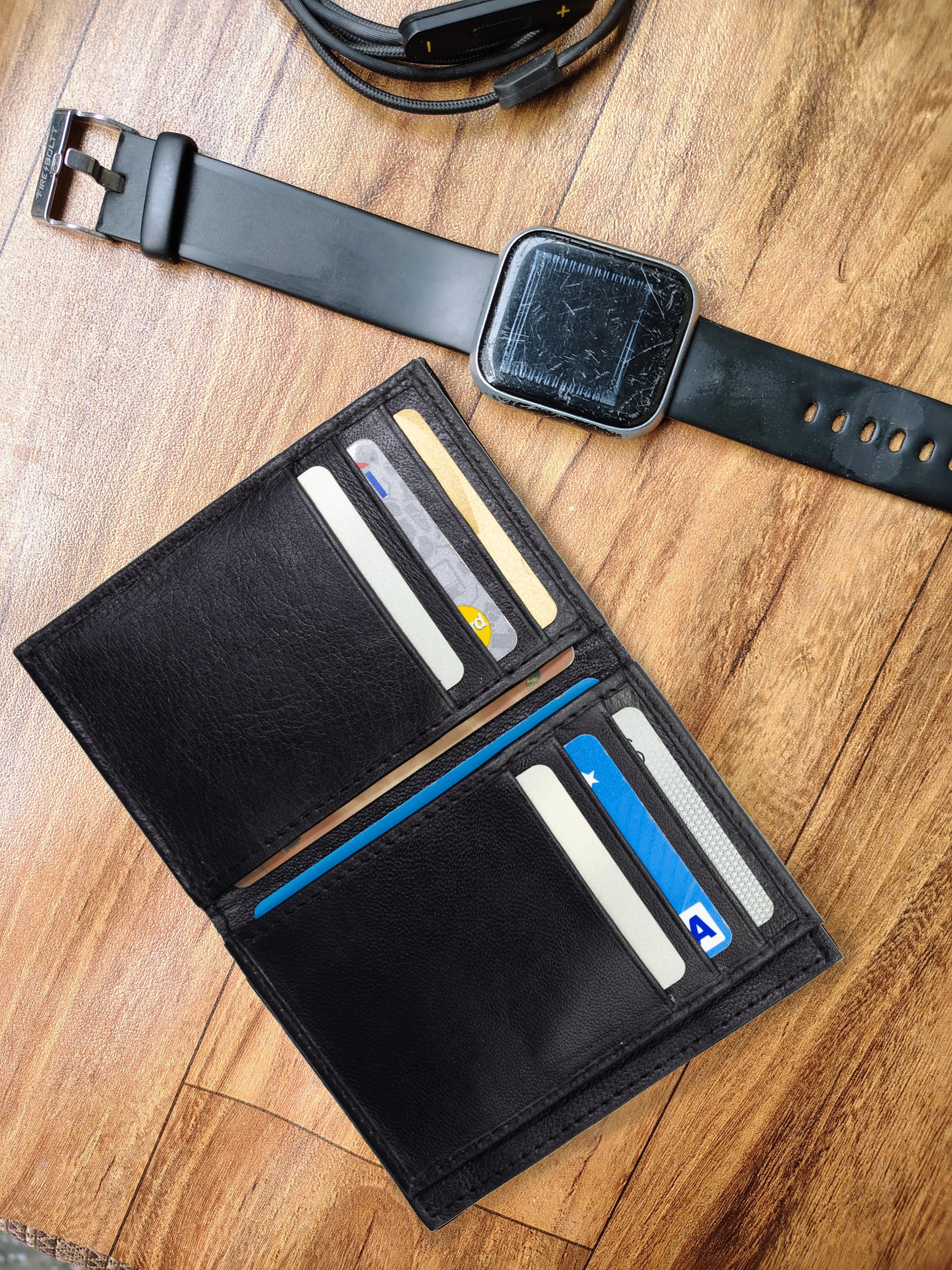Card & ID Holder with Middle Flag