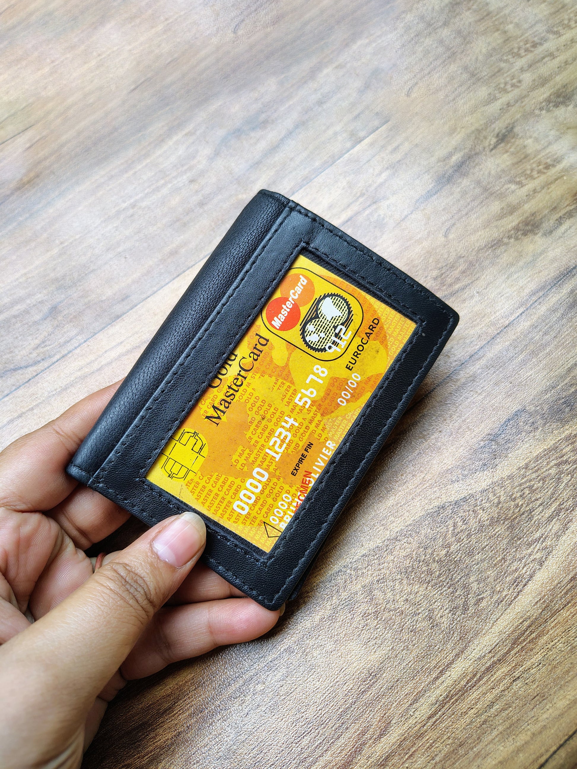 Card Holder Book with 20 Card Slots & Outside ID