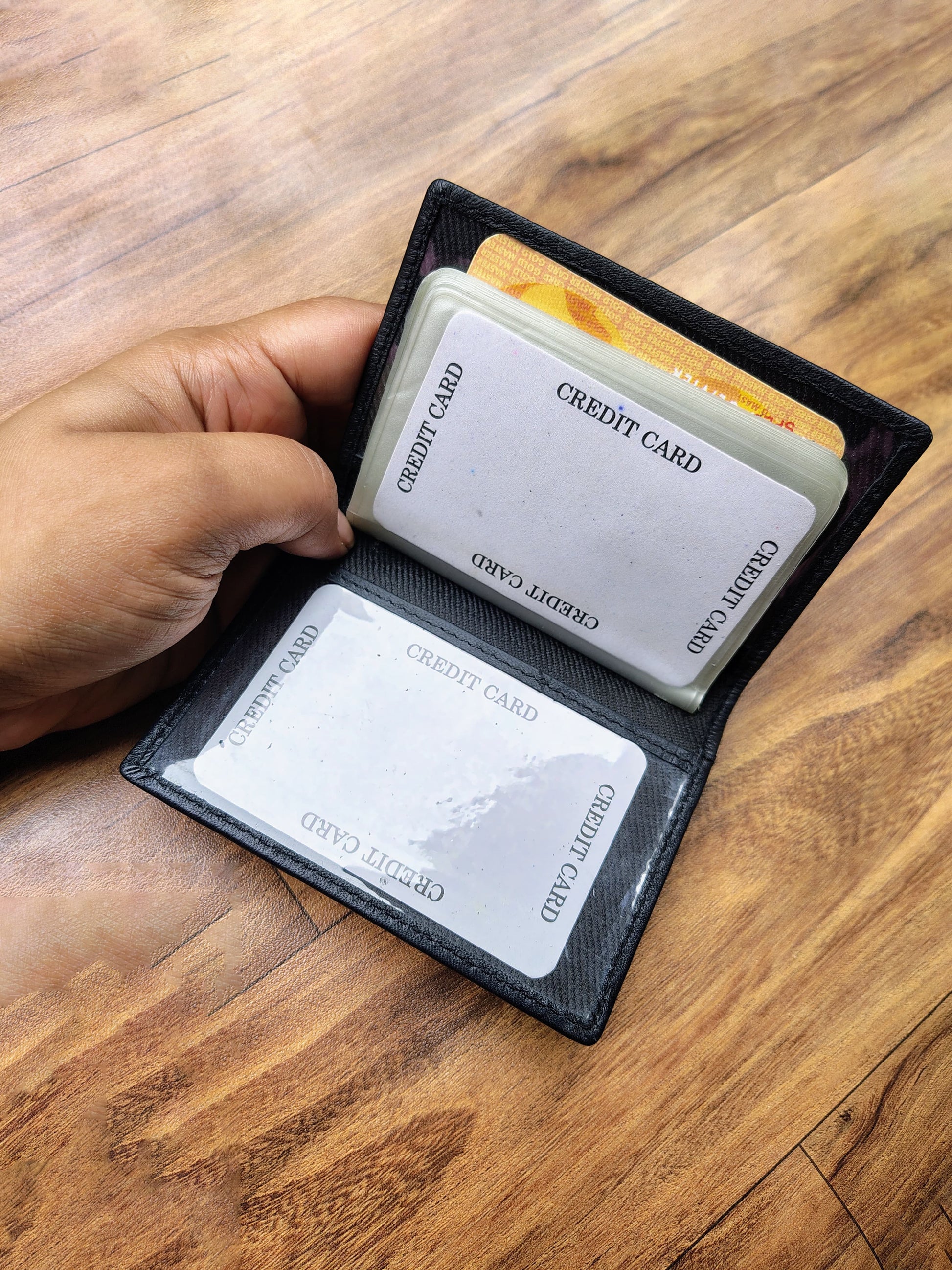 Card Holder Book with 20 Card Slots & Outside ID