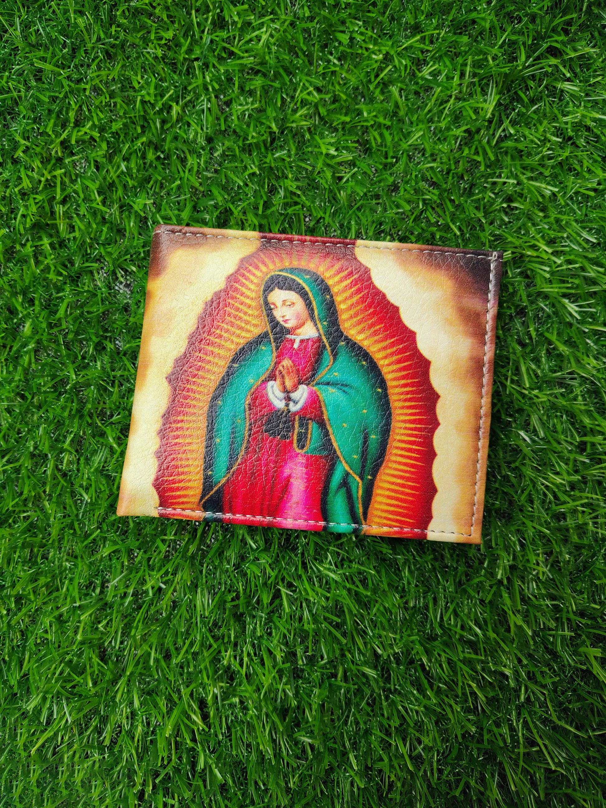 Virgin Mary Print Bifold Wallet