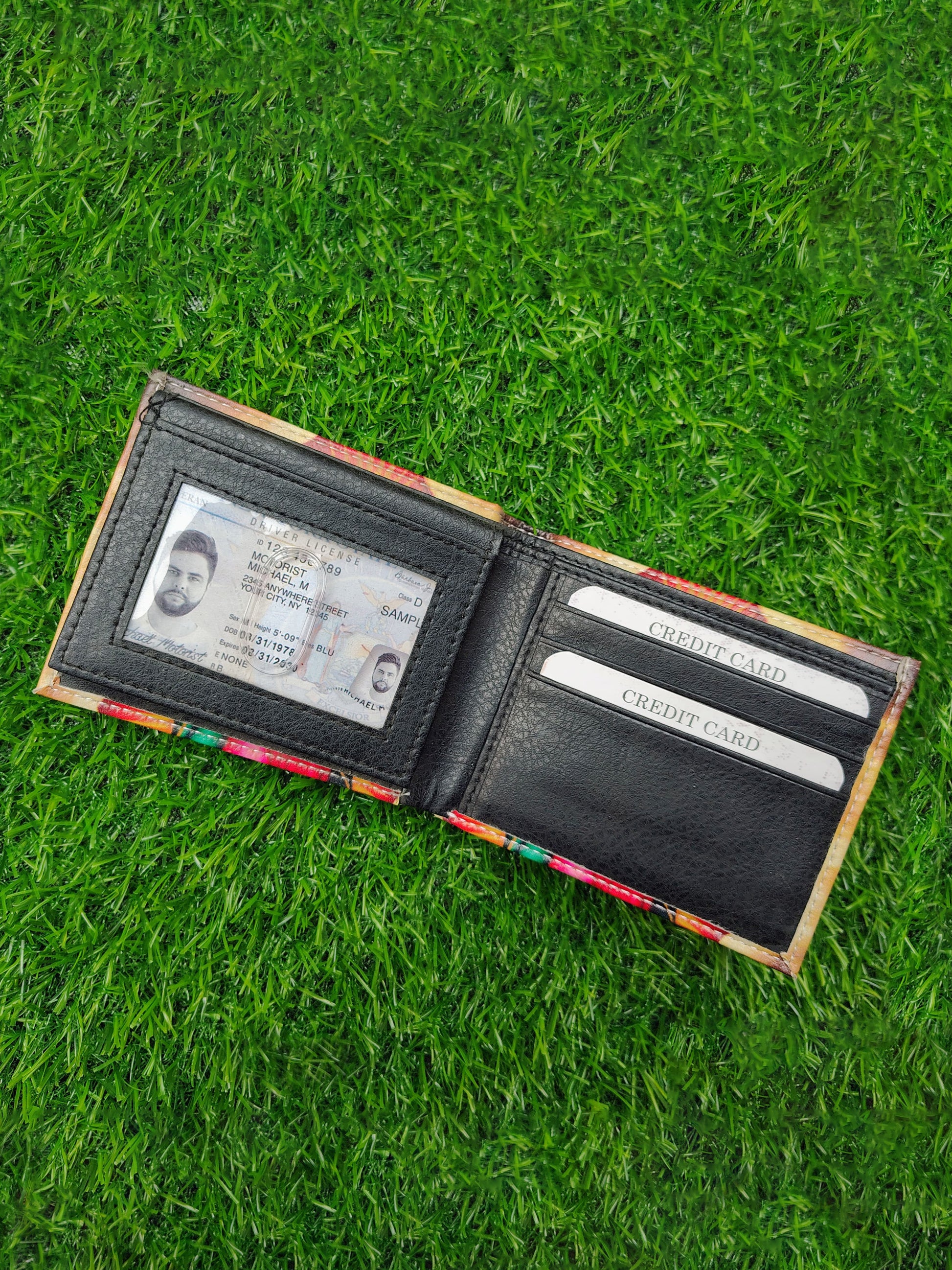 Virgin Mary Print Bifold Wallet