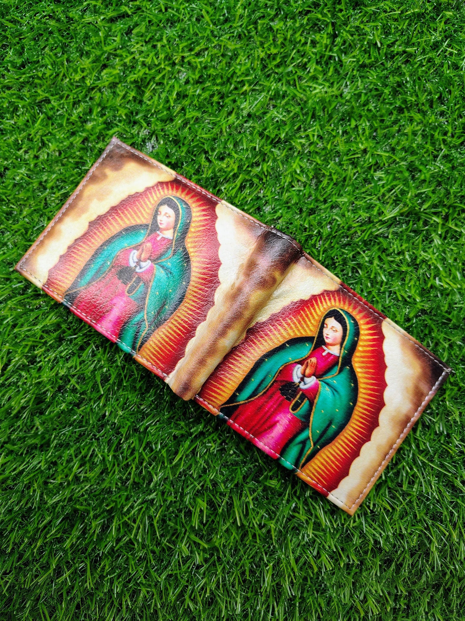 Virgin Mary Print Bifold Wallet