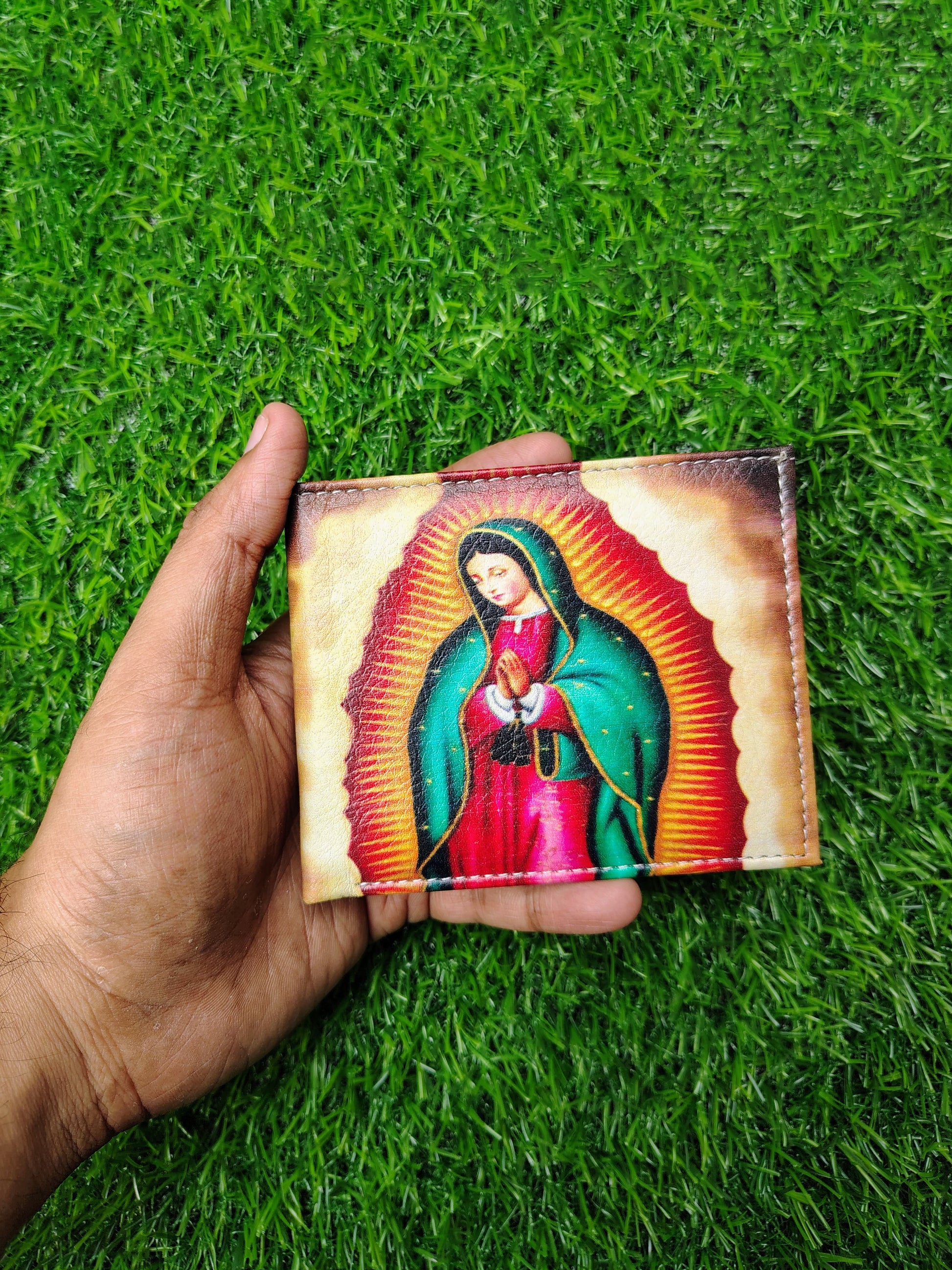 Virgin Mary Print Bifold Wallet
