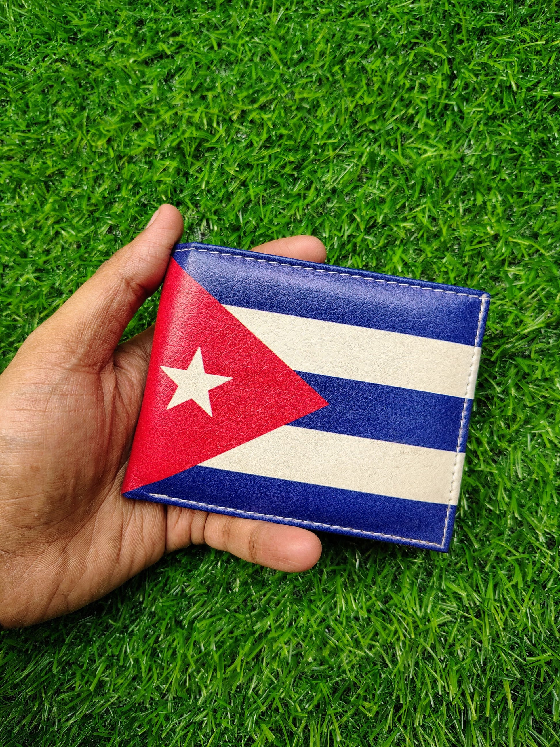 Cuba Flag Print Bifold Wallet