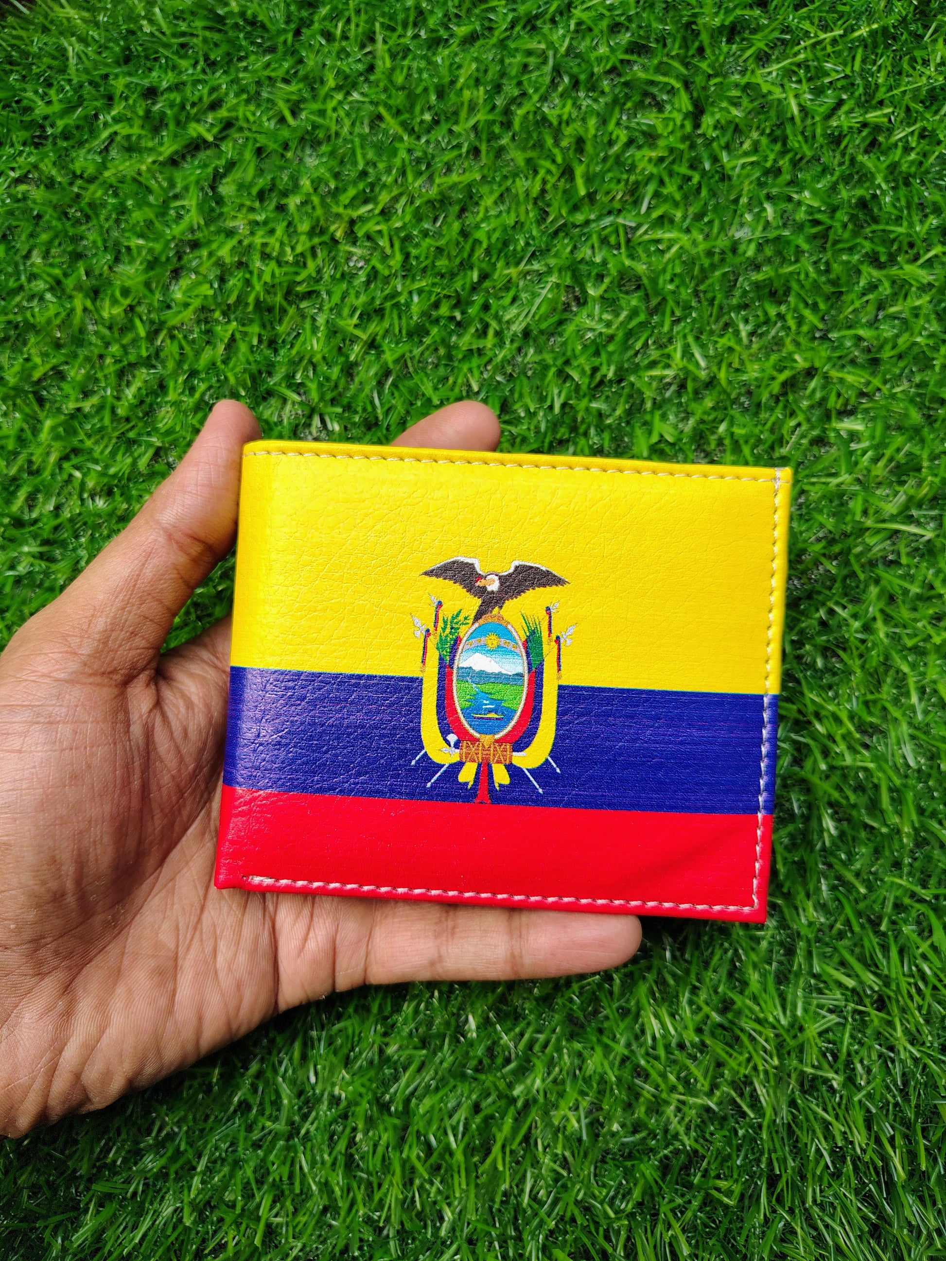 Ecuador Flag Print Bifold Wallet