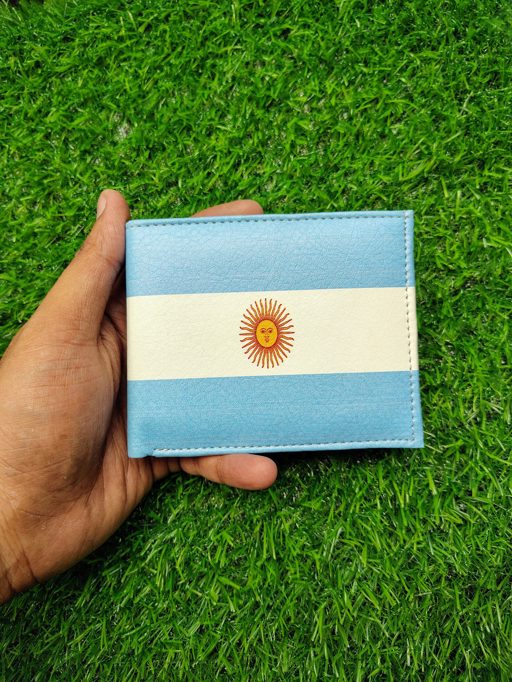 Argentina Flag Print Bifold Wallet