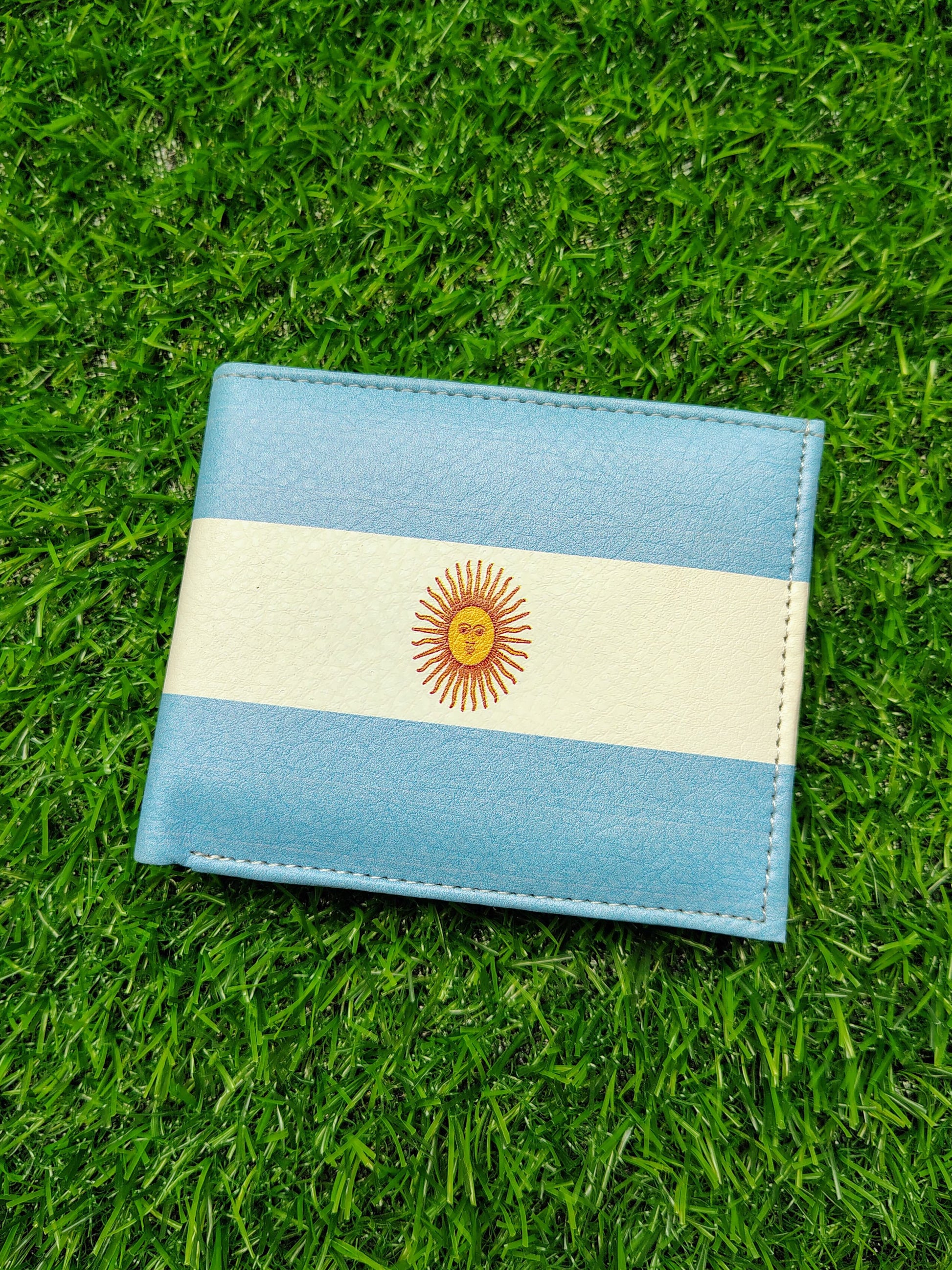 Argentina Flag Print Bifold Wallet