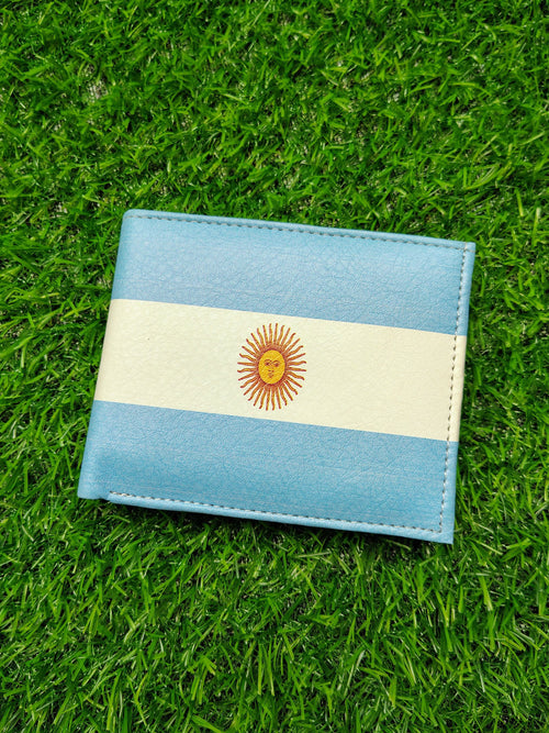 Argentina Flag Print Bifold Wallet
