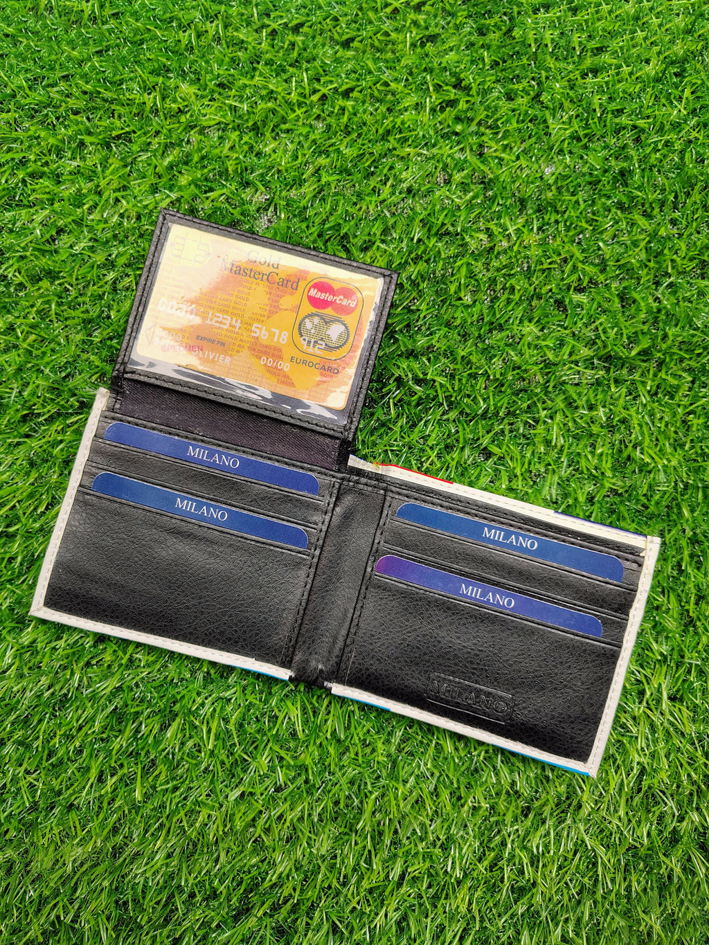 American & Guatemala Flag Print Bifold Wallet