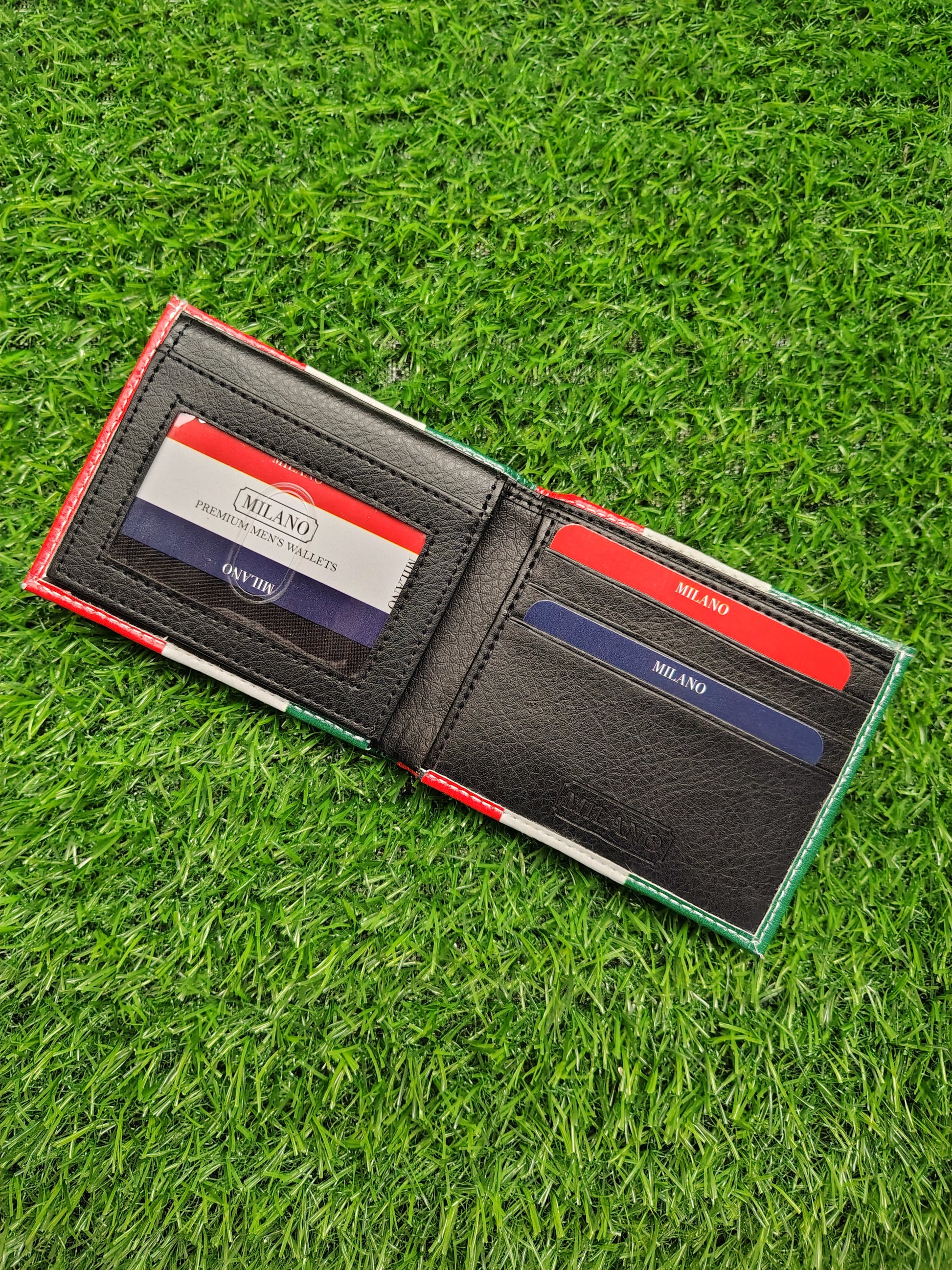 Mexican Flag Print Bifold Wallet