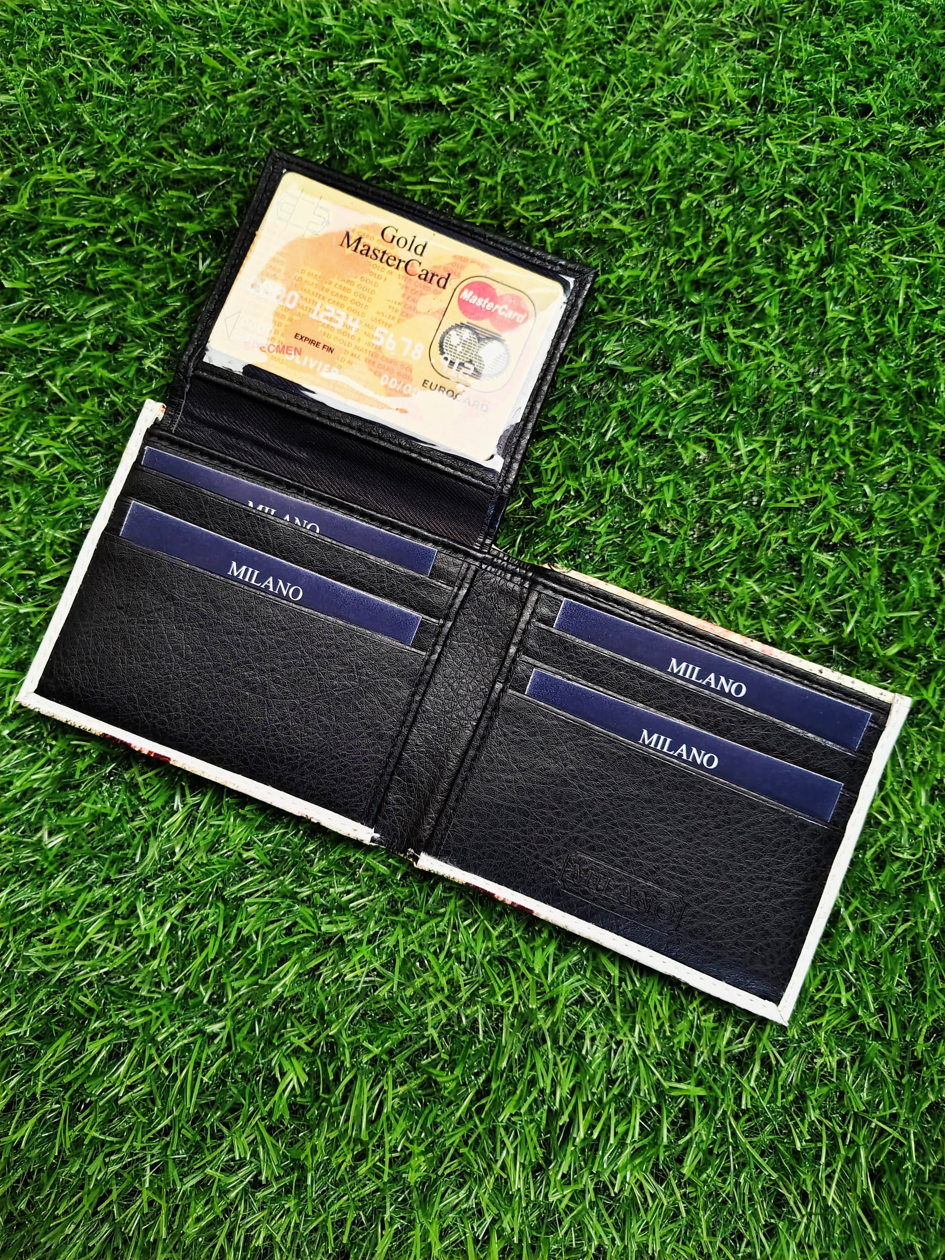 Virgin Mary White Print Bifold Wallet