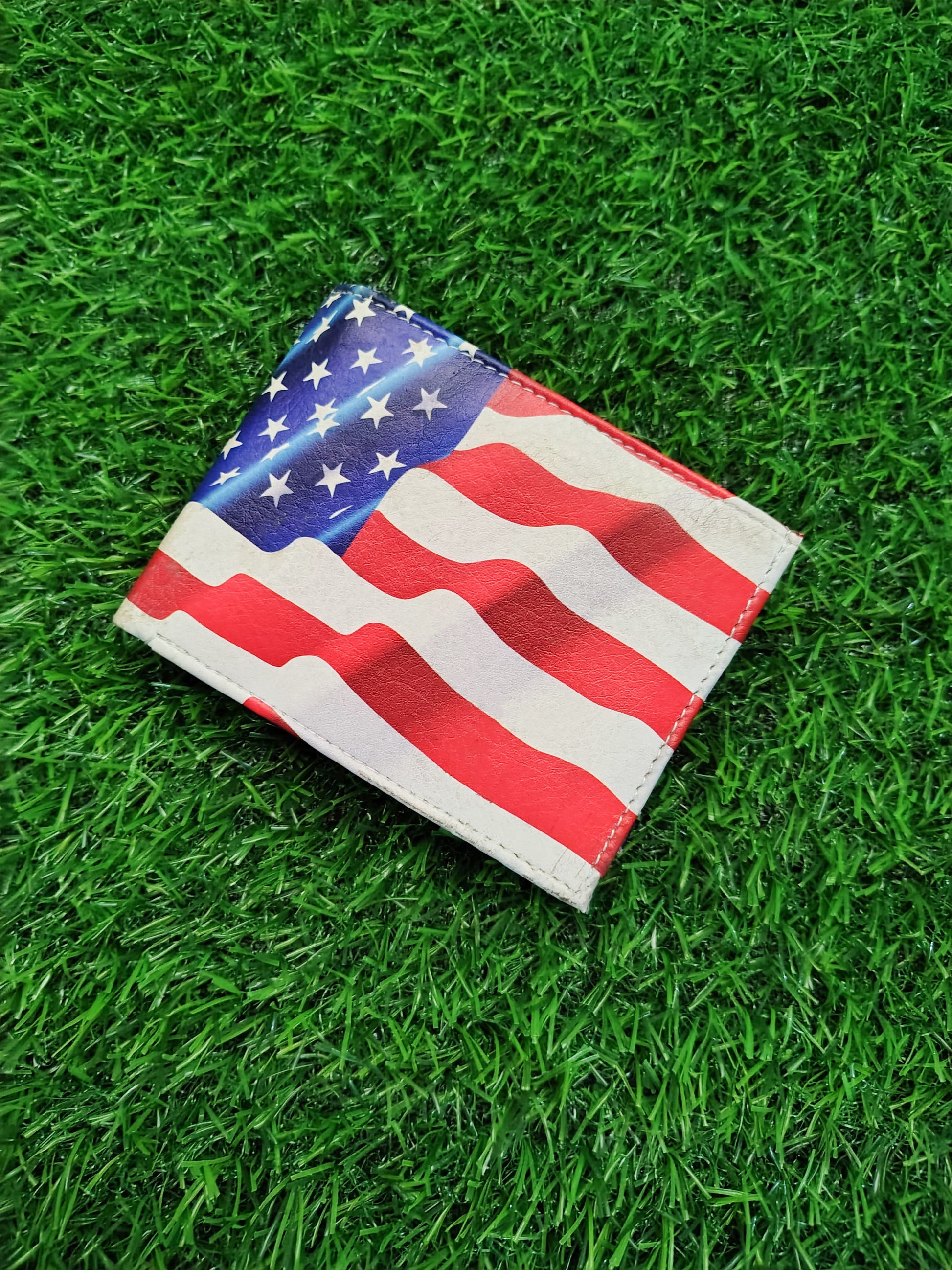 US Flag Print Bifold Wallet