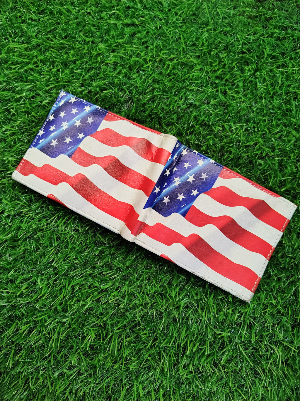 US Flag Print Bifold Wallet
