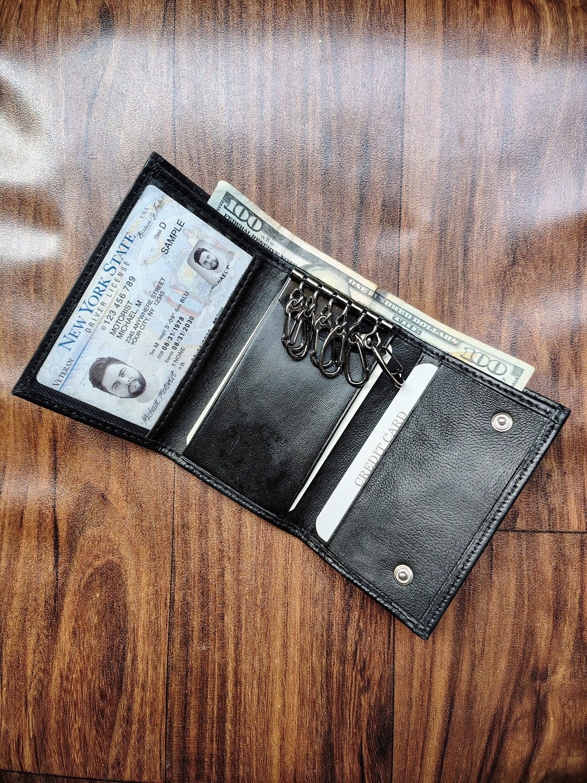 Trifold Key Holder with ID Window