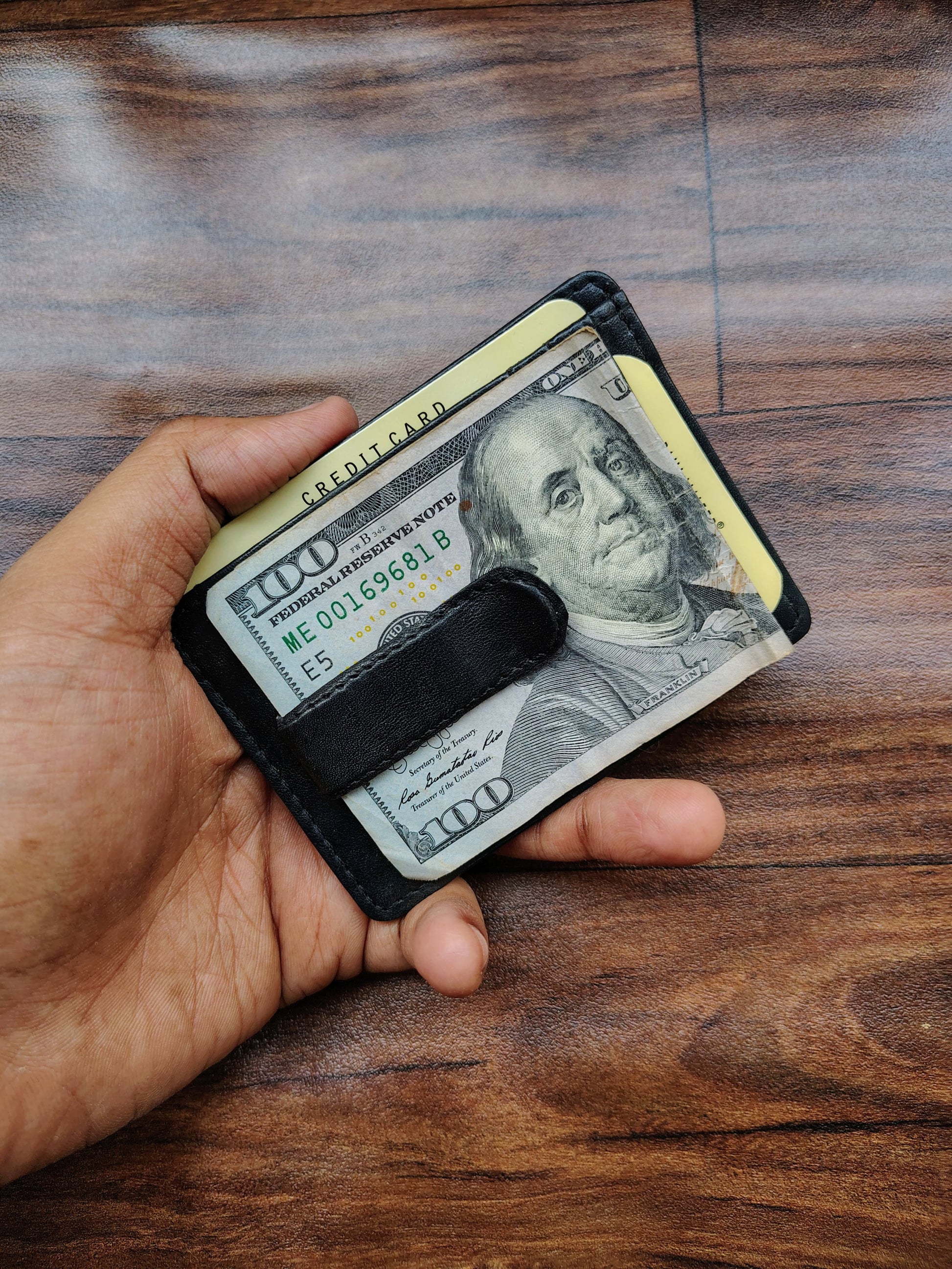 Large Money Clip with Card Holder