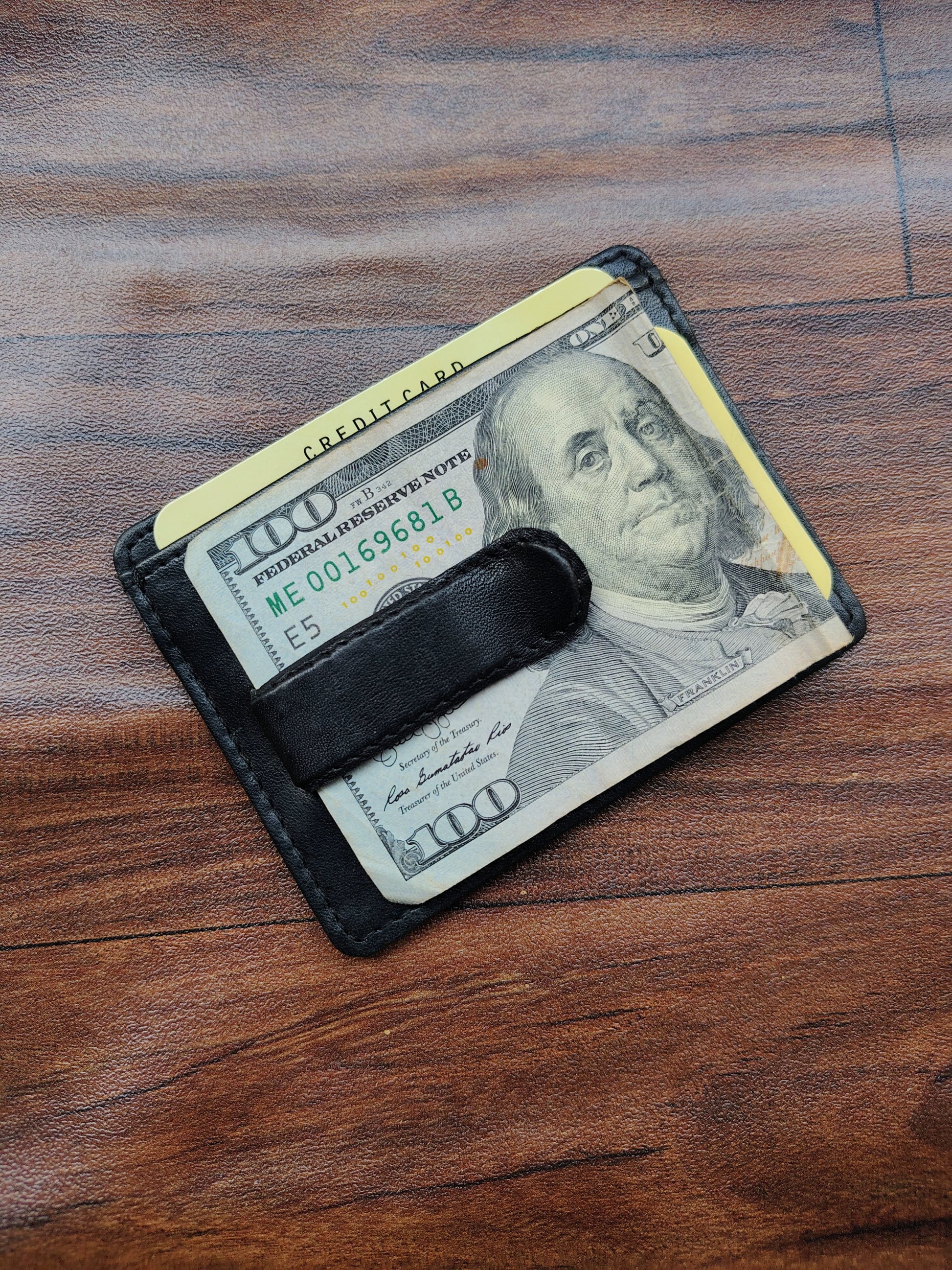 Large Money Clip with Card Holder